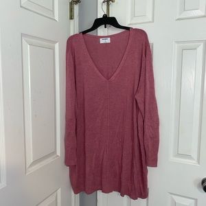Pink tunic style sweater from old navy 3X